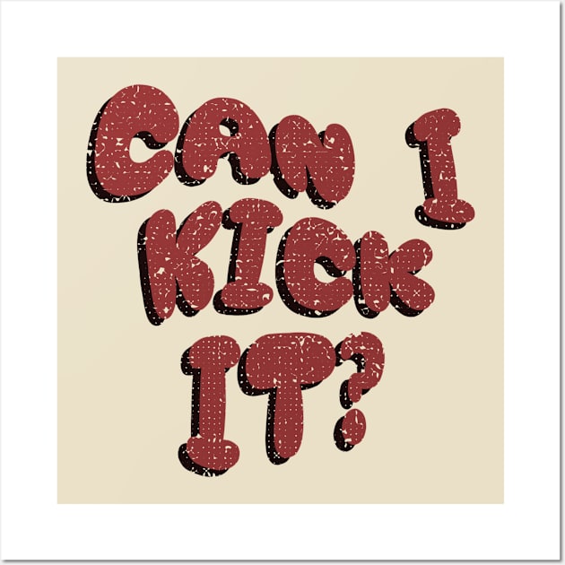 Can I kick it Charlie brown Wall Art by Onarky